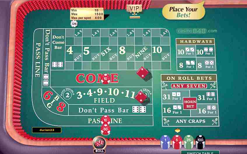 craps online casino
